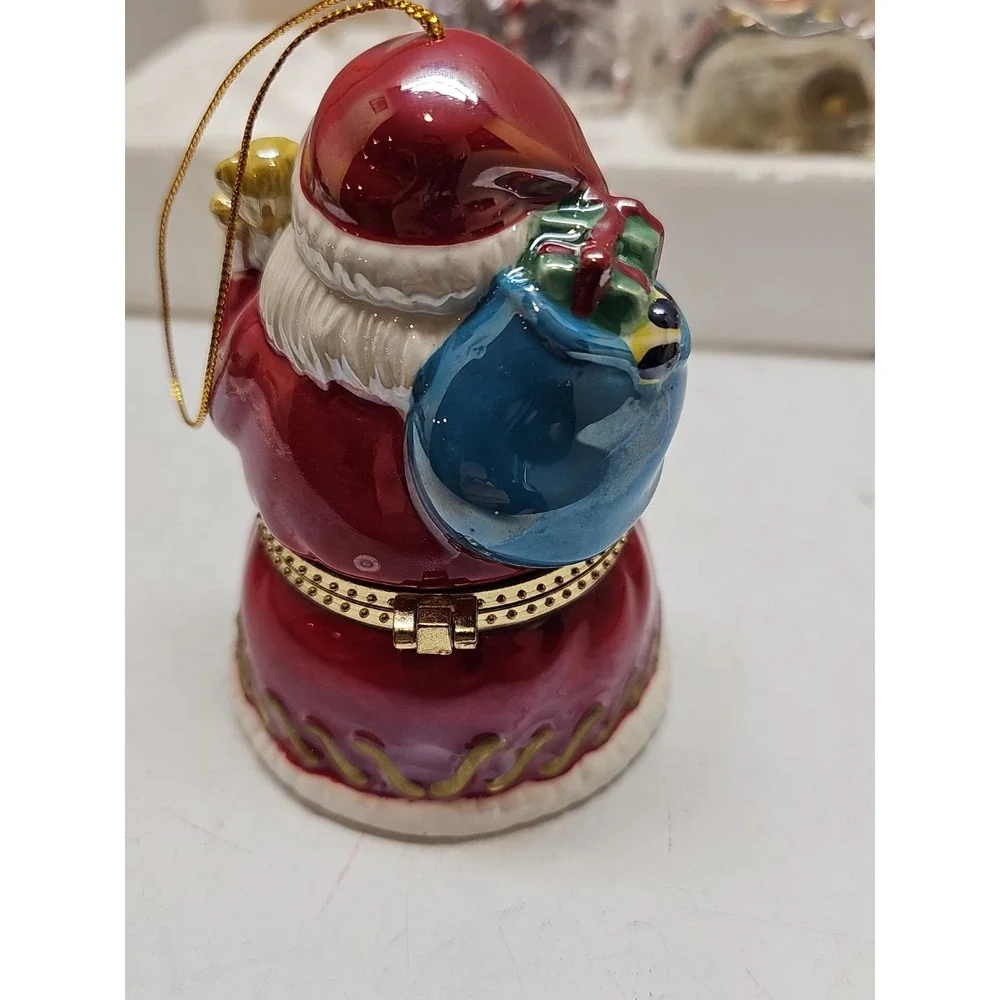 5 Vintage 2005 Mr Christmas Musical Trinket Box Ornaments works! 4